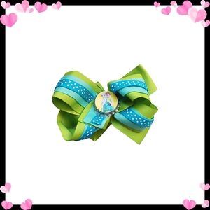 ♠️10/$10♠️ Green and Blue Kids Hair Bow